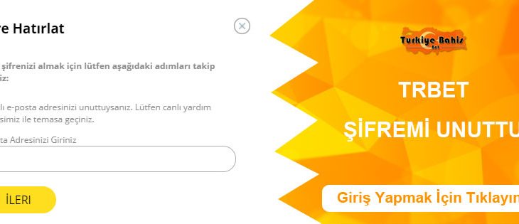 Trbet Şifremi Unuttum?